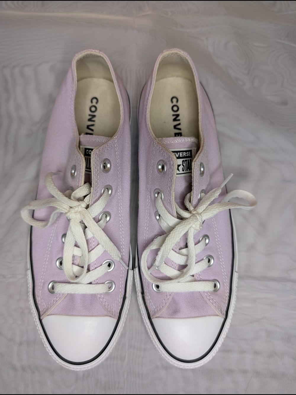 Converse Low Top Canvas Sneakers - Light Lavender - Picture 1 of 6